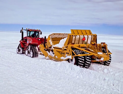 Canadian-Made K-Tec Scrapers Reach Antarctica, Ensuring Vital Ice Runway Maintenance